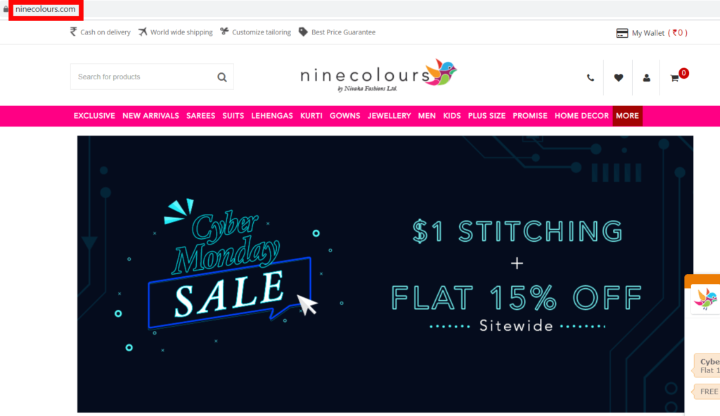 nine colors website image