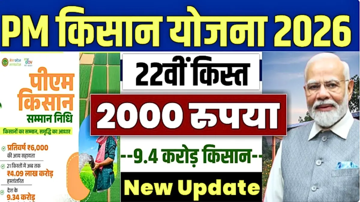 PM Kisan 22nd Installment Date 2026