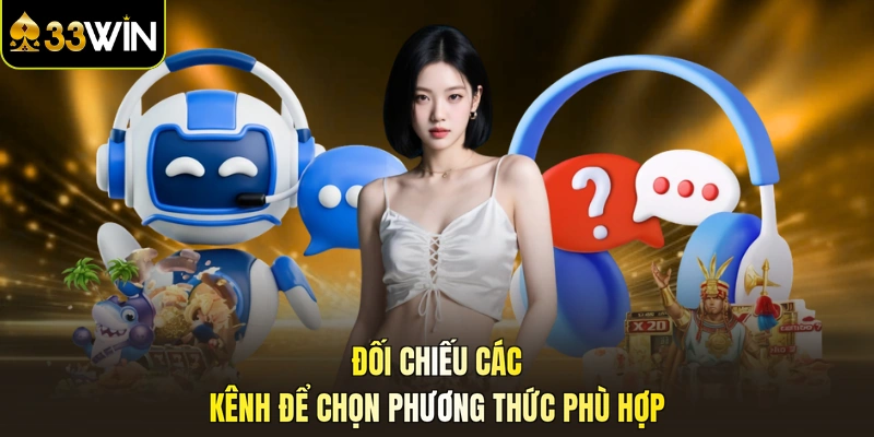 Đối chiếu các kênh để chọn phương thức phù hợp